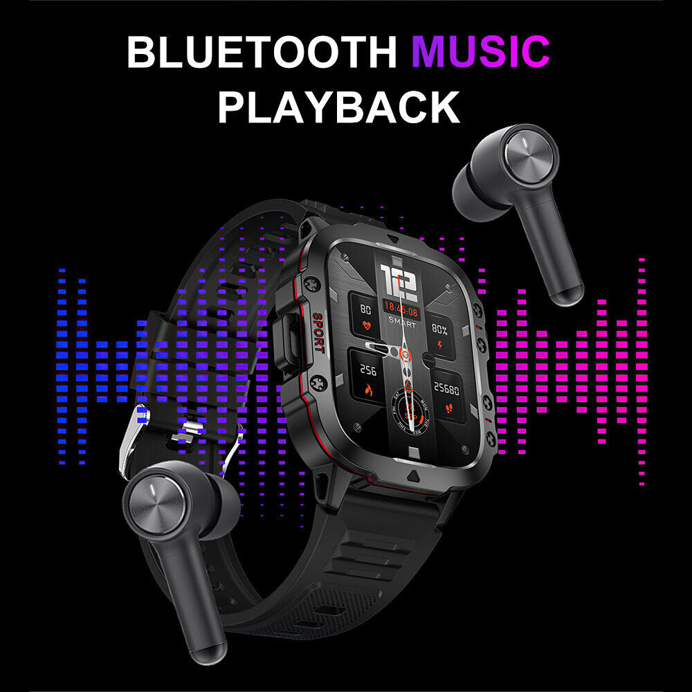 Smart Watch Blood Pressure Heart Rate Sport Fitness Tracker Make Calls Answer