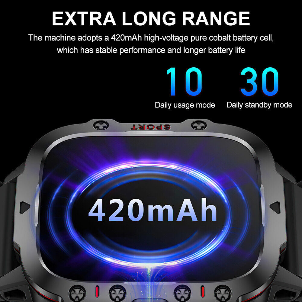 Smart Watch Blood Pressure Heart Rate Sport Fitness Tracker Make Calls Answer