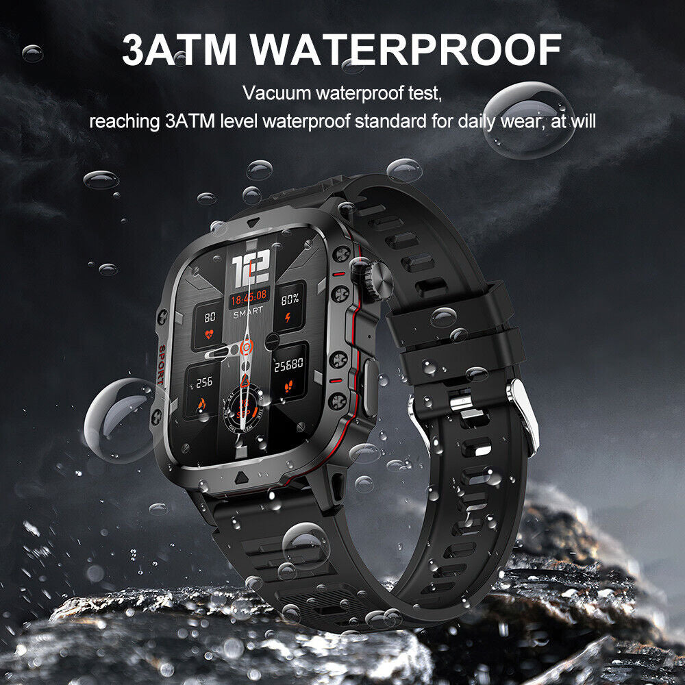 Smart Watch Blood Pressure Heart Rate Sport Fitness Tracker Make Calls Answer