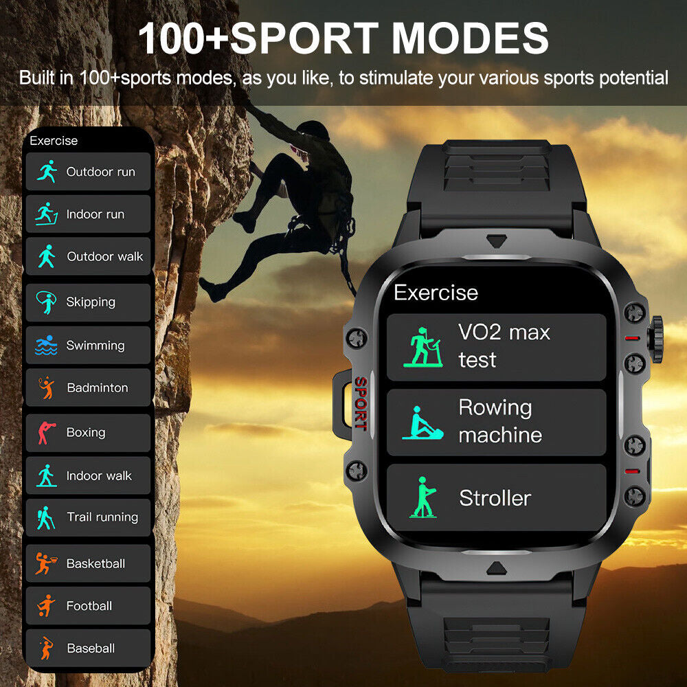 Smart Watch Blood Pressure Heart Rate Sport Fitness Tracker Make Calls Answer