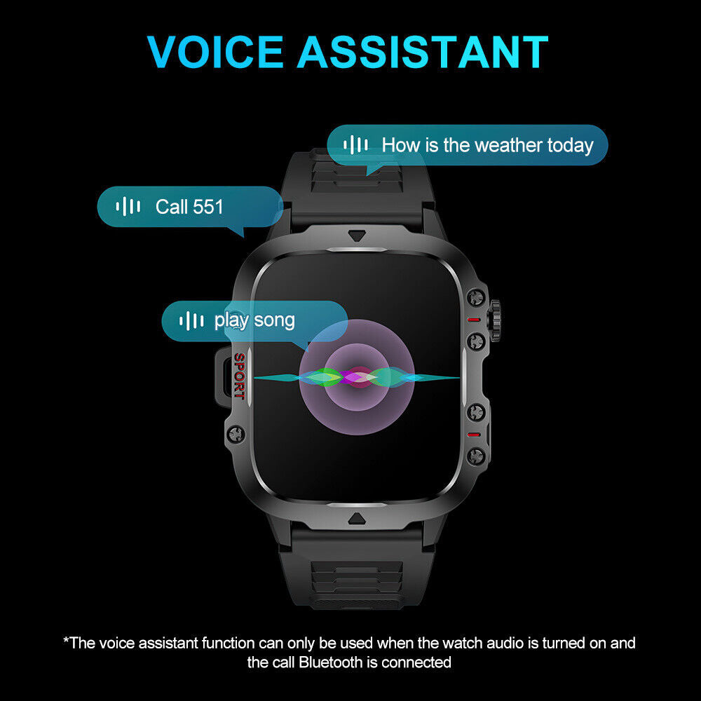 Smart Watch Blood Pressure Heart Rate Sport Fitness Tracker Make Calls Answer