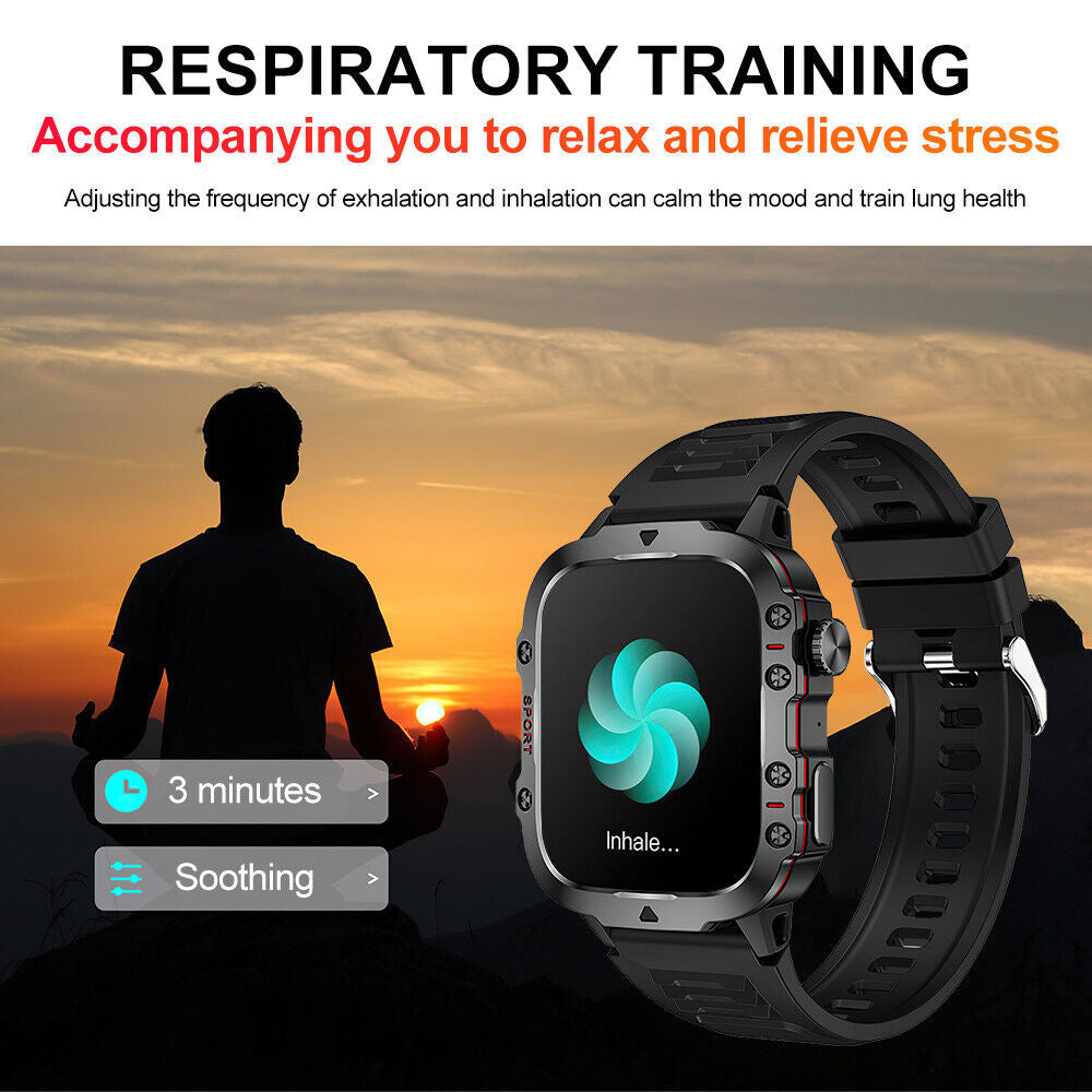 Smart Watch Blood Pressure Heart Rate Sport Fitness Tracker Make Calls Answer